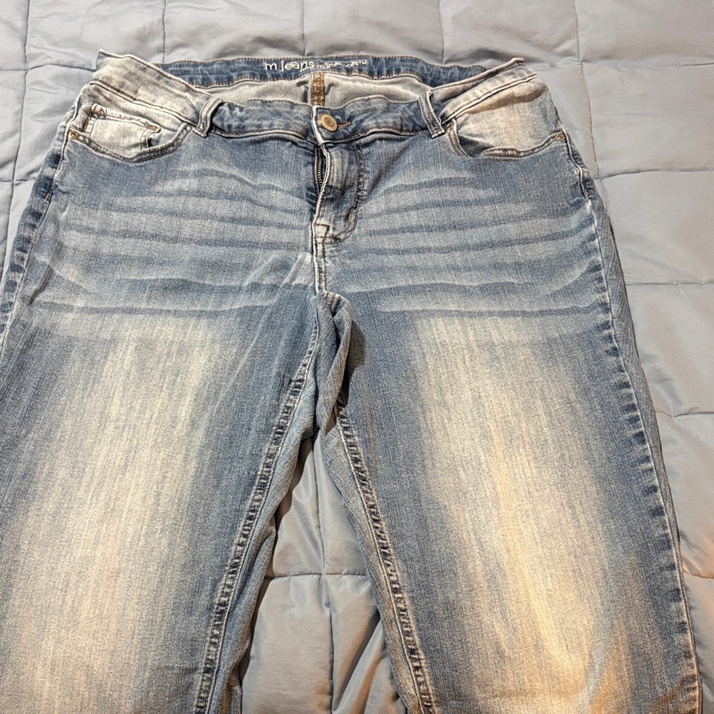 Maurices Light Blue Straight Leg Jeans